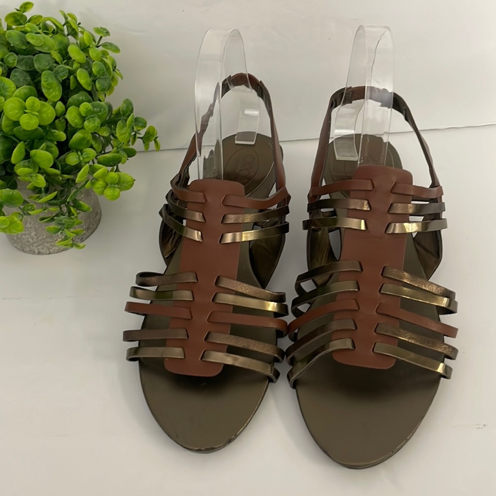 Circa Joan & David Brown & Bronze Sandals Size 9